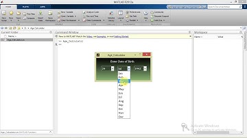 Age Calculator Matlab Project with Source Code