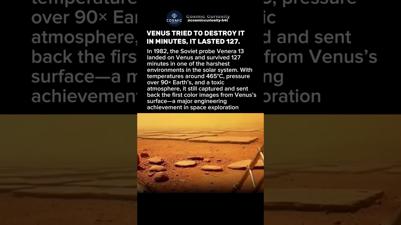 🌌127 Minutes on Venus Should’ve Been Impossible #shorts #venus #astronomy #spacescience #universe