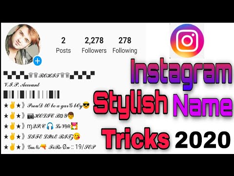 Unique Stylish Names For Instagram-2020