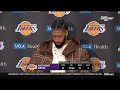 Anthony Davis Postgame Interview | Los Angeles Lakers lose to Boston Celtics 122-118