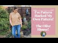 My New Blouse Sewing Pattern - The Olive Blouse Pattern Hack Vlog