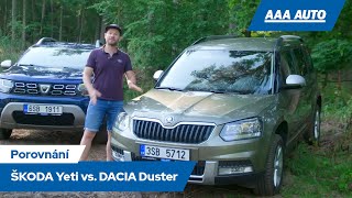 Porovnání - ŠKODA Yeti vs. DACIA Duster