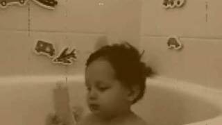 Melody and Aidan in the bath - Nostalgic mix