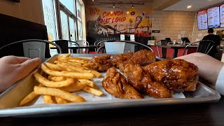POV #16 - BONCHON: KOREAN FRIED CHICKEN WITH SOY GARLIC, KOREAN BBQ, AND FRIES