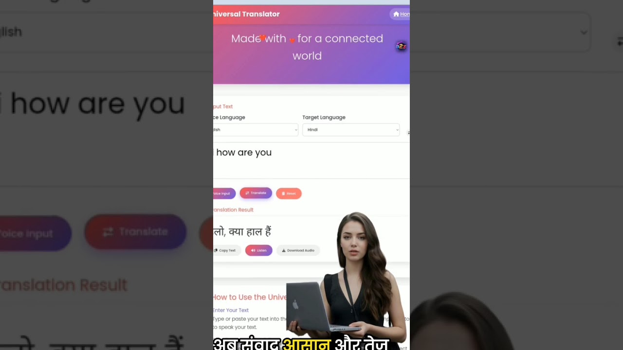 🌍 Best AI Translator for Indian Languages | Free Voice Translation Tool 2025 🔥