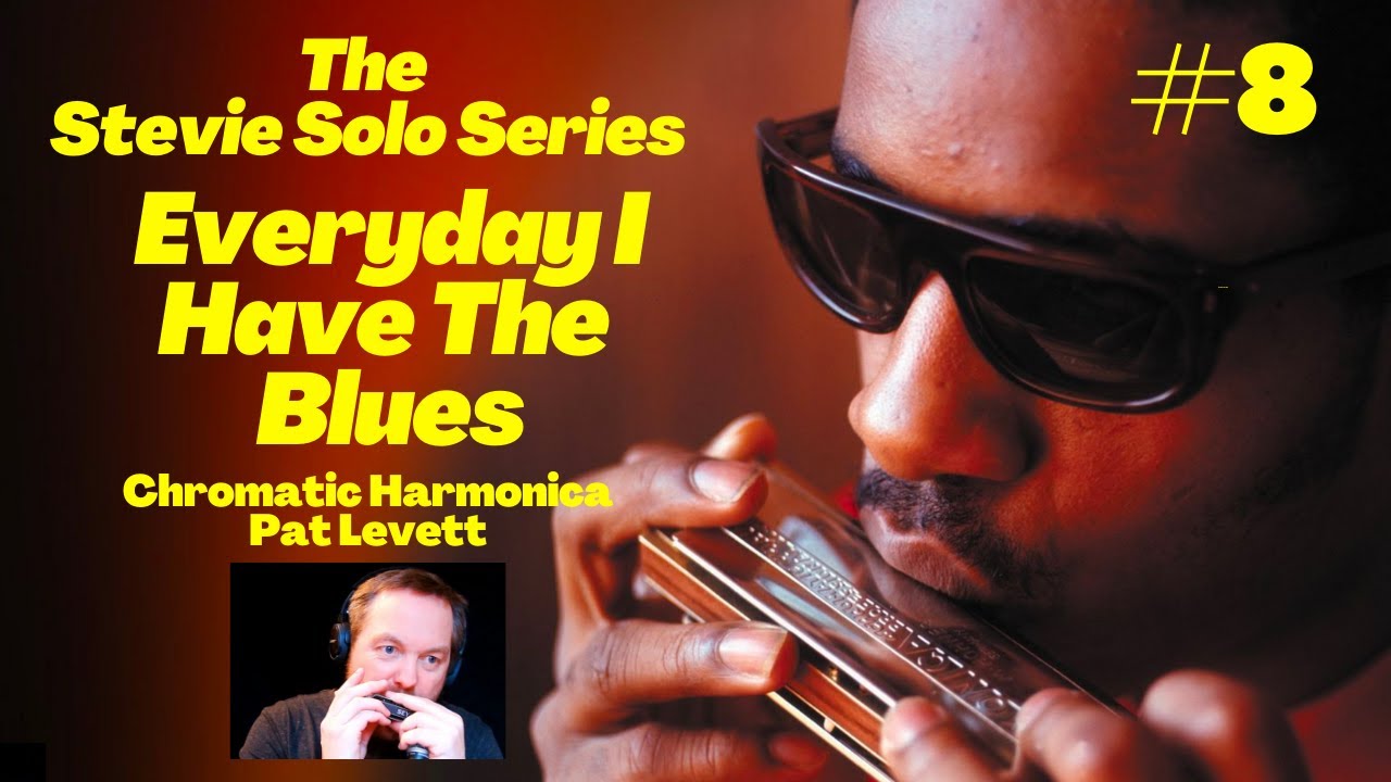 How to play 'Everyday I Have The Blues' on Chromatic Harmonica - Stevie Wonder solo - Blues in G