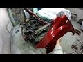 Dodge Caliber часть 12. Как снять бампер, фары, крылья. Body repair.