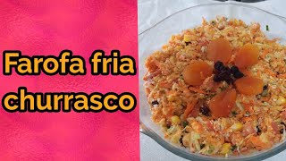 Farofa fria para churrasco | simples e fácil de fazer | Tok especial ao seu churrasco.#fogaodeluz