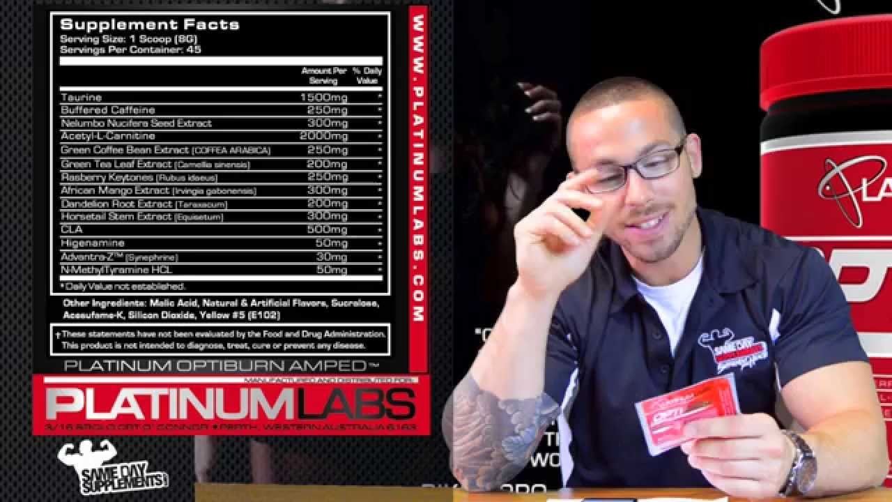 OptiBurn Amped by Platinum Labs Review Fat Burner - YouTube