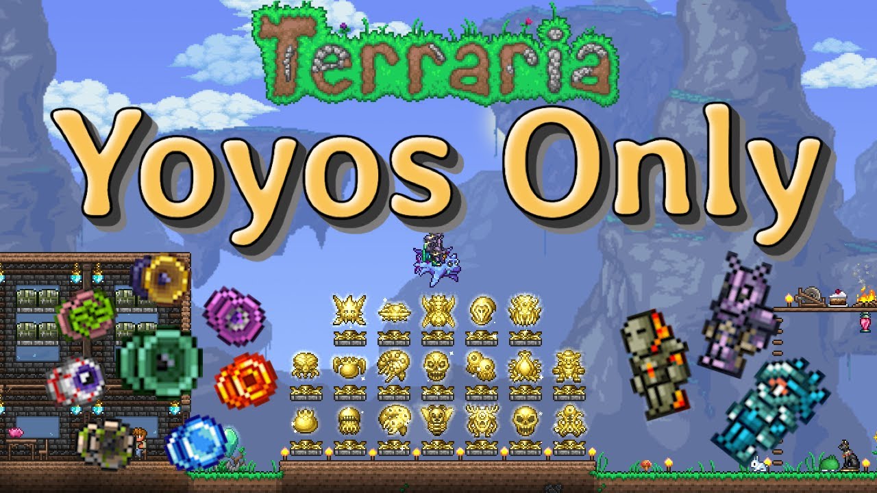 Beating Terraria Master Mode using only Yoyos Terraria 1.4.4.9 YouTube
