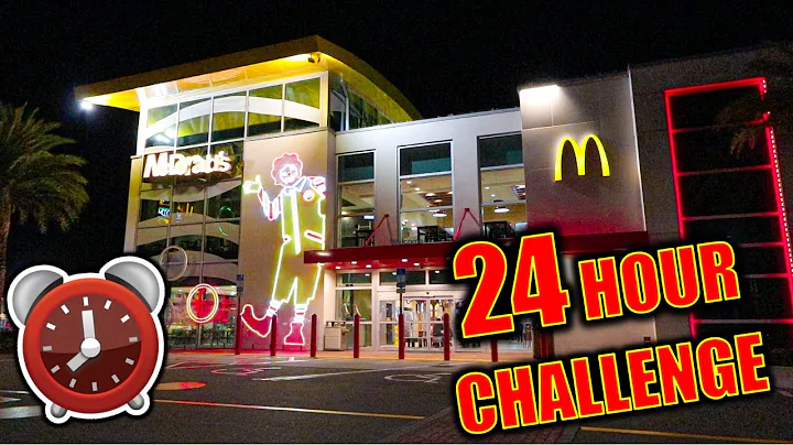 24 HOUR OVERNIGHT CHALLENGE IN WORLD'S BIGGEST MCD...