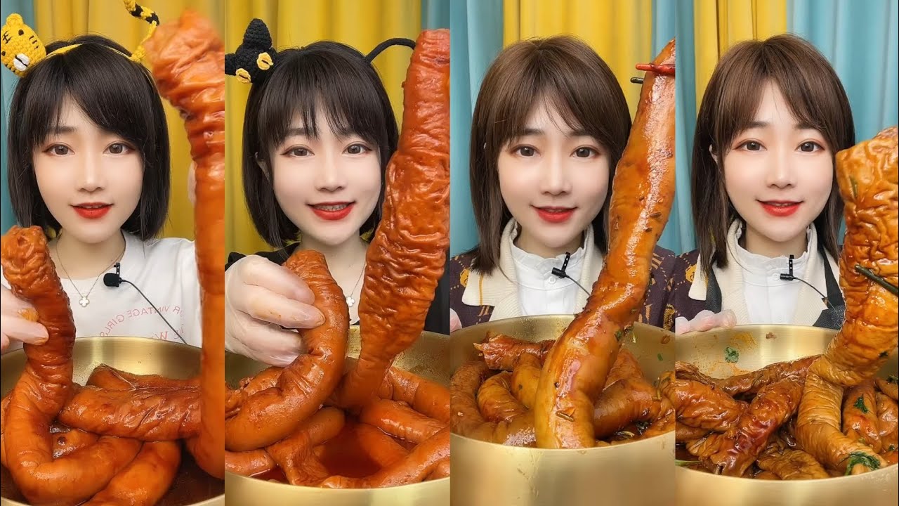 CHINESE MUKBANG SPICY FOOD (INTESTINES)@Yiyi Mukbang EATING SHOW