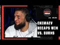 Khamzat Chimaev talks win vs. Gilbert Burns, doesn’t care who he fights next | UFC 273 Post Show