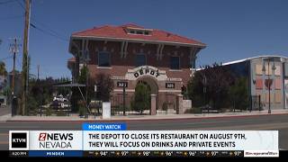 The Depot will close the restaurant portion of its business next month.