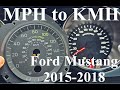 Návod (how to 🤔): Předělání rychloměru (budíku) z mílí MPH na kilometry KMH | Ford mustang 6.g 2015+