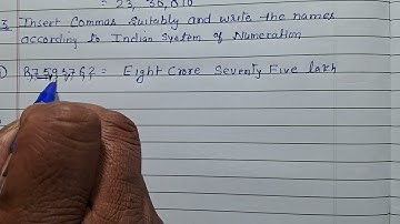 Class 6 - Exercise 1.1 Q 2 | Place commas correctly and write the numerals