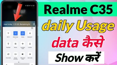 Realme c35 me daily Usage data kaise Show Kare | realme c35 daily usage data | realme c35 Usage data