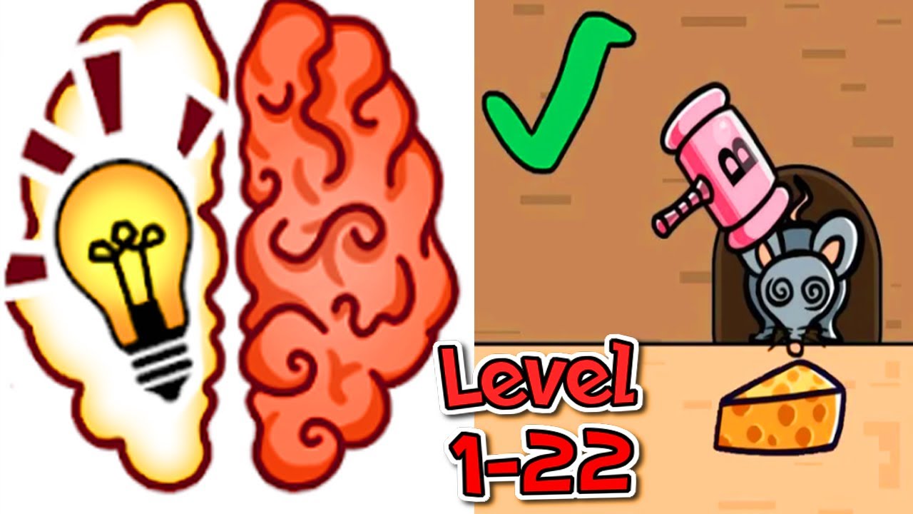 Brain Crack - Noob Vs Pro Gameplay Walkthrough Level 1-22 All Level Solution