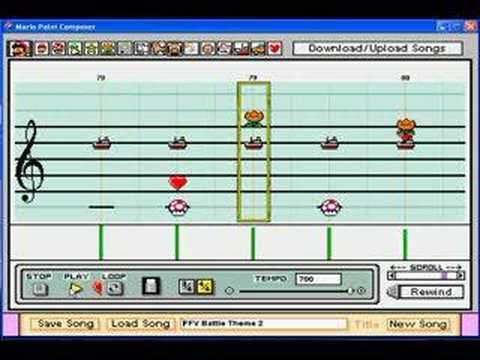 The Battle-Final Fantasy V-Mario Paint Composer