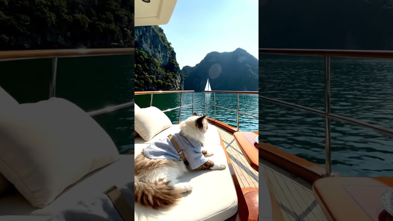 Feline Royalty Takes the Yacht 