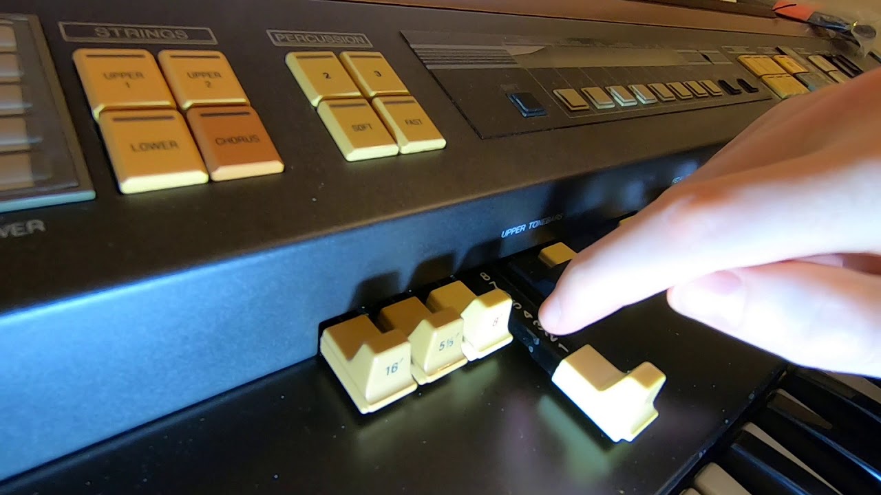 Cleaning the drawbar contacts on a 1990 Hammond SX2000 YouTube