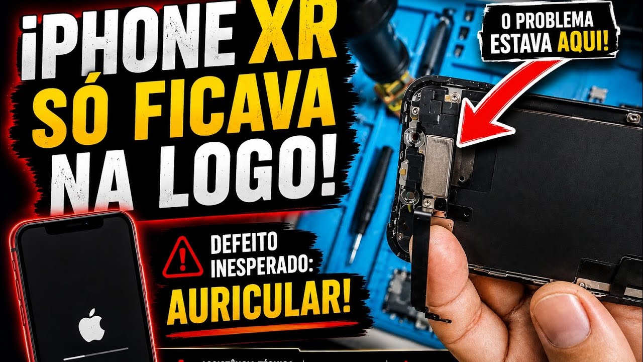 iPhone XR stuck on logo, see the defect - YouTube