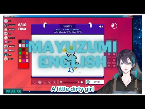 Mayuzumi's English in Gartic Phone Collab (Eng Sub)