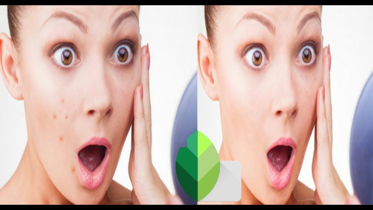 Snapseed healing tool withpery