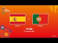 Espanha v portugal  copa do mundo fifa de futsal de 2021  partida completa