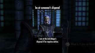 be at someone's disposal — The Elder Scrolls V: Skyrim dialogue scene