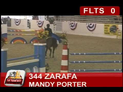 Mandy Porter riding Zarafa at SIHS 2009 Class 24 6...