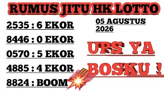 PREDIKSI HK 5 AGUSTUS 2026 | BOCORAN TOGEL HK LOTTO MALAM INI | RUMUS EKOR HONGKONG LOTTO MALAM  INI