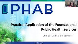 Practical Application of the Foundational Public Health Services