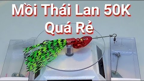Mồi Câu Cá Lóc Thái Lan Spinner nặng 10 Gam | Cha Già Vlogs