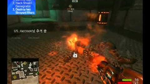 Koreans vs USA AmeriMIX team WCG 2010 QuakeWar online (Game one)