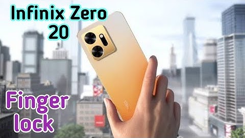 Set Fingerprint Infinix Zero 20, Fingerprint Lock Setting Infinix Zero 20,