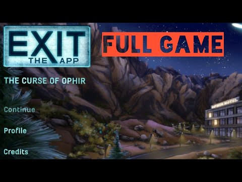 EXIT - The Curse Of Ophir Full Game Walkthrough (By USM)