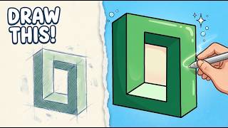 How to Draw an Impossible Rectangle | Draw Rectangle | 3D Drawing