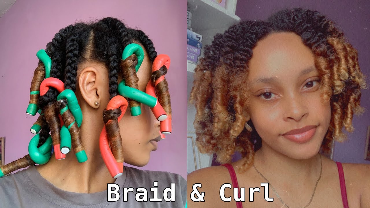Braid and Curl using Flexi Rods?! ft Cantu Natural Hair YouTube