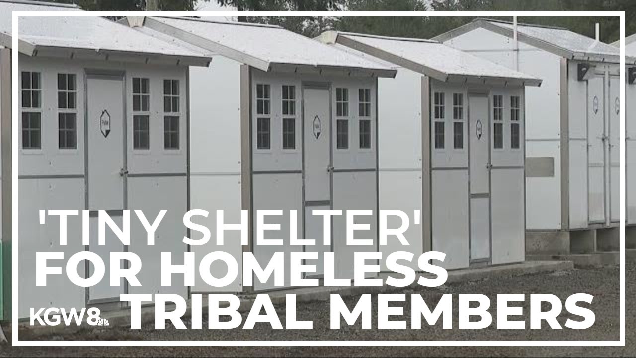 Grand Ronde tribal community builds tiny home villages for homeless