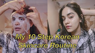 MY 10- STEP KOREAN NIGHT SKINCARE ROUTINE FOR HYDRATING & GLOWY SKIN ✨ THE CORRECT ORDER EXPLAINED