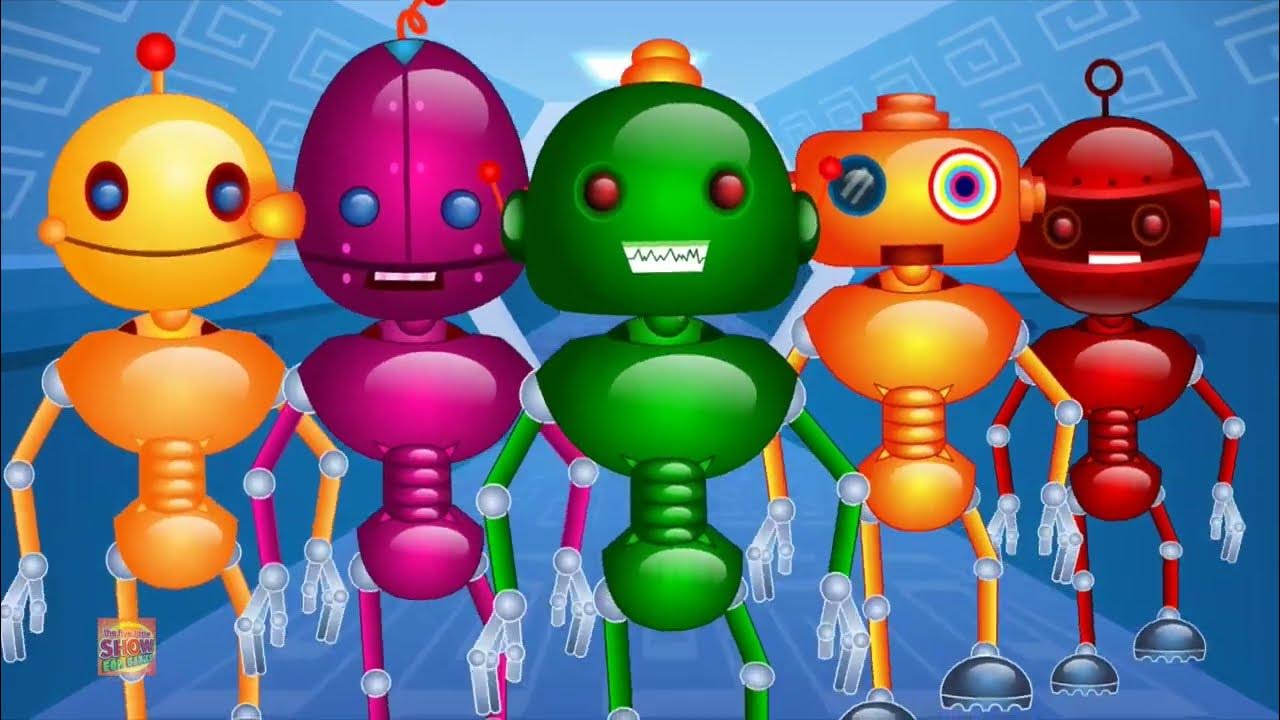 Five Little Robots, Nursery Rhyme & Song For Children YouTube