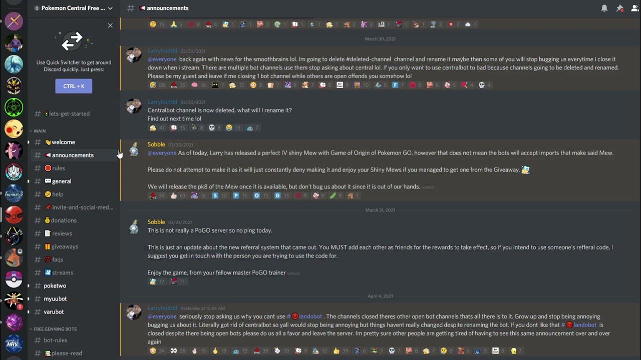 PLEASE Read!******** Discord server issue