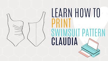 𝗣𝗿𝗶𝗻𝘁 𝘆𝗼𝘂𝗿 𝘀𝗶𝘇𝗲 on Swimsuit pattern 𝗖𝗹𝗮𝘂𝗱𝗶𝗮 * DIY BIKINI