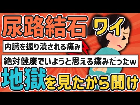 [2ch Interesting Thread] How to prevent it? Can surgery be performed? "Urinary stones are painful...