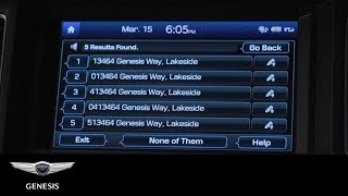 How to Enter a Destination Using Voice Command | Genesis G80 | Genesis USA