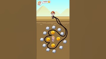 💰 Caught the Gold Digger | Pull The Gold Puzzle Game | Draw a line |#shorts #puzzle #gameplay #viral