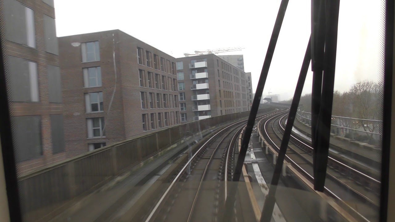 Full Journey On The DLR From Woolwich Arsenal To Bank Via London City Airport