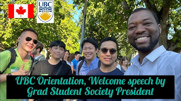 UBC Grad Students orientation speech | A secret for every Masters & PhD Student #Canada #SamselVlog
