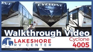 2019 Cyclone 4005 Fifth Wheel Toy Hauler Walkthrough RV For Sale Lakeshore RV Center